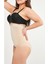 1 Beden Incelme Dikişsiz Slip Yüksek Bel Korse 2'li Paket Ten ve Siyah Renk 3