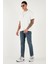 Pamuklu Regular Fit Normal Bel Boru Paça Jeans Erkek Kot Pantolon 2211C02PARMA 4