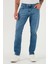 Pamuklu Regular Fit Normal Bel Boru Paça Jeans Erkek Kot Pantolon 2203C281PARMA 2