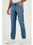 Pamuklu Regular Fit Normal Bel Boru Paça Jeans Erkek Kot Pantolon 2203C281PARMA 4