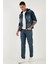 Pamuklu Comfort Fit Normal Bel Boru Paça Jeans Erkek Kot Pantolon 4412C02TEXAS 4
