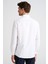 Erkek Beyaz Cooper Fit Non-Iron Kravat Yaka Klasik Gömlek 4