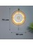 Led'li Target Kristal (Büyük Boy 50 x 75 Cm), Modern Dekoratif Sarkaçlı Metal Duvar Saati 3