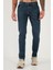 Pamuklu Slim Fit Normal Bel Dar Paça Jeans Erkek Kot Pantolon 1124C04NAPOLI 2