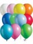 9A Balon Renkli 10'lu Atom Balon Klasik Balon 10 Adet 4