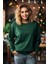 Unisex Haki Yeşil Sweatshirt M 2