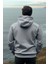 Erkek Gri Kapüşonlu Sweatshirt M 2