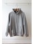 Erkek Gri Kapüşonlu Sweatshirt M 3