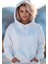 Kadın Beyaz Kapüşonlu Sweatshirt Xl 1