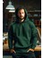 Erkek Haki Yeşil Kapüşonlu Sweatshirt Xl 3