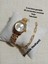 Çelik Kordon Minimal Vintage Model Yuvarlak Gold Retro Still - Takvimli 0117 1