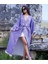 Özel Tasarım Lila Renk Mistik Desenli Kimono Kaftan 1