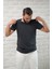 Slimfit Fit Bisiklet Yaka Rayon Kumaş Full Likralı T-Shirt 4