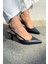 Dayrax Mat Deri Lacivert Stiletto 5