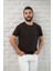 Slimfit Fit Bisiklet Yaka Rayon Kumaş Full Likralı T-Shirt 1