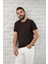 Slimfit Fit Bisiklet Yaka Rayon Kumaş Full Likralı T-Shirt 4