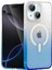 CPT16 Apple iPhone 14 Pummel Shiny Magsafe Kapak - Mavi 1