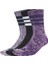 Stonewash Crew 3p Unisex Mor Günlük Stil Çorap JX5741 1