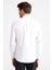 Erkek Beyaz Cooper Fit Non-Iron Düğmeli Yaka Spor Gömlek 4