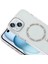 iPhone 15 Plus Kılıf Parlak Taşlı Tasarım Magsafe Şarj Şık Parıltı Araç Tutucu Uyumlu Kapak 2