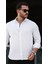 Erkek Müslin Kumaş Uzun Kol Yakalı Beyaz Gömlek 1