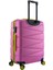 Büyük Ve Kabin Boy 2'li Valiz Seti 4x2 Teker Pembe 1164 5