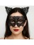 Siyah Dantel Kedi Maskesi ve Taç Seti 8 No – Şık ve Zarif Parti Aksesuarı 1
