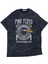 Unisex Pink Floyd Yazılı Yıkamalı Tişört, Oversize Rock-Metal Baskılı Vintage T-Shirt 1