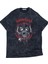 Unisex Motörhead Baskılı Yıkamalı Tişört, Oversize Rock-Metal Baskılı Eskitme T-Shirt 1