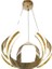 Ahtapot 3 Yollu Gold Kaplama Modern Sarkıt 3 Renk LED Avize Salon - Oturma Odası Ledli Avize Gold 1