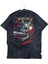 Unisex Kılıçlı Metallica Sırt Baskılı Yıkamalı Tişört, Oversize Rock-Metal Baskılı Vintage T-Shirt 3