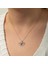 Opal Taşlı Rose Lotus Çiçegi 925 Ayar Gümüş Kadın Kolye 1