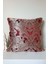 Jakarlı Bordo Lüks Fitilli Kırlent Kılıfı 43X43CM 1