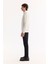 Erkek Beyaz Pamuklu Baskılı 3 İplik Şardonlu Regular Fit Sweatshirt A52Y1327 3