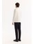 Erkek Beyaz Pamuklu Baskılı 3 İplik Şardonlu Regular Fit Sweatshirt A52Y1327 4