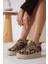 Alice Kadın Leopar Desenli Gizli Topuklu Sneaker 1