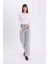 Slim Fit Dar Kesim Basic Düz Fitilli Kaşkorse Uzun Kollu Tişört E5767AX25AU 2