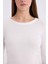 Slim Fit Dar Kesim Basic Düz Fitilli Kaşkorse Uzun Kollu Tişört E5767AX25AU 5