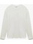 Uzun Kollu Bisiklet Yaka Ekru Kadın Sweatshirt 6WAL10112IK 3