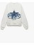 Üç Iplik Şardonlu Baskılı Oversize Ekru Kadın Sweatshirt 6WAL10127IK 3