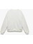Üç Iplik Şardonlu Baskılı Oversize Ekru Kadın Sweatshirt 6WAL10127IK 4