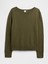Kadın Yeşil Relaxed Knit Sweatshirt 2