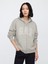 Kadın Gri Gap Logo Fleece Fermuarlı Sweatshirt 1