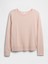 Kadın Açık Pembe Relaxed Knit Sweatshirt 2