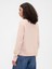 Kadın Açık Pembe Relaxed Knit Sweatshirt 5