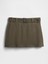 Kadın Yeşil Beltli Mini Etek 2