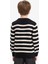 Erkek Çocuk Bisiklet Yaka Çizgili Triko Kazak F0960A825WN 6