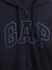 Erkek Lacivert Relaxed Gap Logo Sherpa Astarlı Fermuarlı Sweatshirt 3