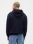 Erkek Lacivert Relaxed Gap Logo Sherpa Astarlı Fermuarlı Sweatshirt 4