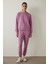 Lila Bisiklet Yaka Oversize Spor Sweatshirt 2